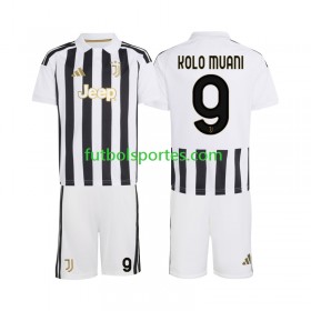 Camiseta Juventus Randal Kolo Muani 9 Niño Primera Equipación 2026/2027
